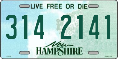 NH license plate 3142141