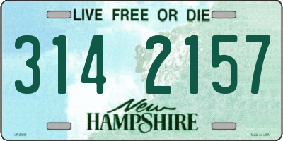 NH license plate 3142157