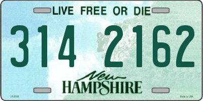 NH license plate 3142162