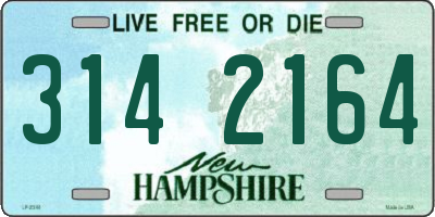 NH license plate 3142164