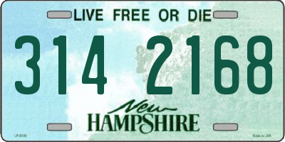 NH license plate 3142168