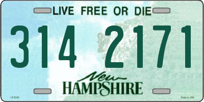 NH license plate 3142171