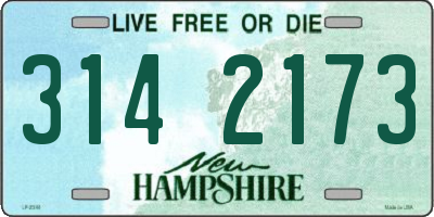 NH license plate 3142173