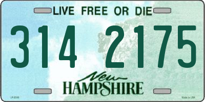 NH license plate 3142175