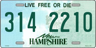 NH license plate 3142210