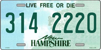NH license plate 3142220