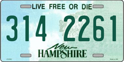 NH license plate 3142261