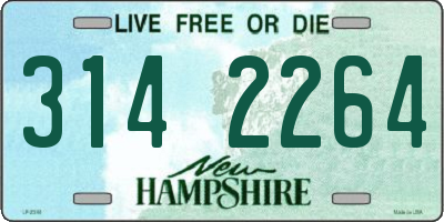 NH license plate 3142264