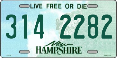 NH license plate 3142282