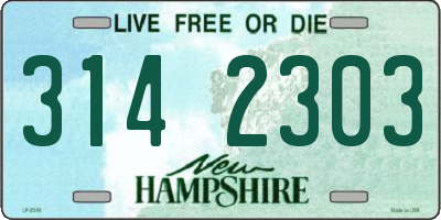 NH license plate 3142303