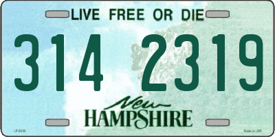 NH license plate 3142319