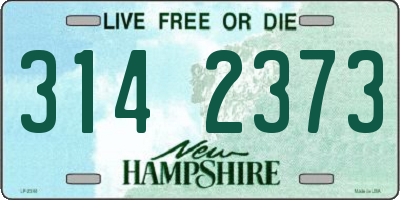 NH license plate 3142373