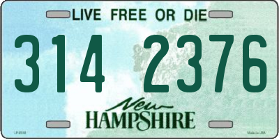 NH license plate 3142376
