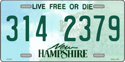 NH license plate 3142379