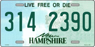 NH license plate 3142390