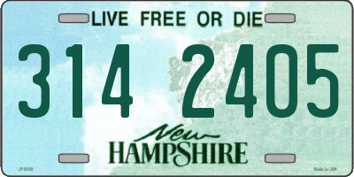 NH license plate 3142405