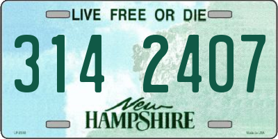 NH license plate 3142407
