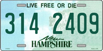 NH license plate 3142409