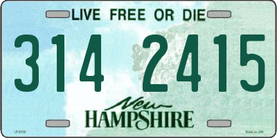 NH license plate 3142415