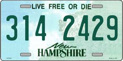 NH license plate 3142429