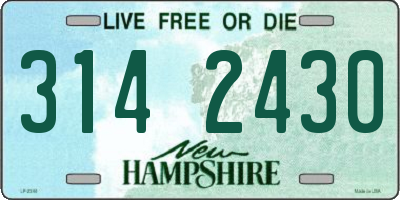 NH license plate 3142430