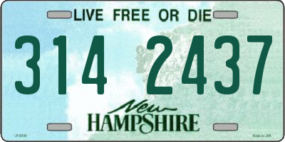 NH license plate 3142437