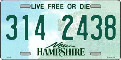 NH license plate 3142438
