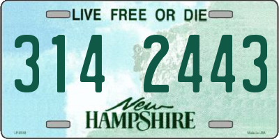 NH license plate 3142443