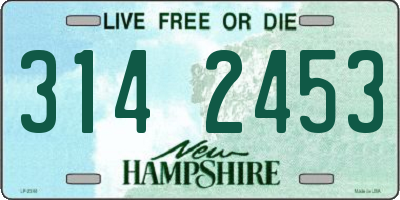 NH license plate 3142453