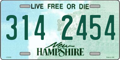 NH license plate 3142454