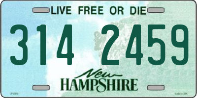 NH license plate 3142459