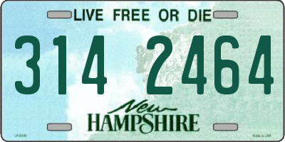 NH license plate 3142464