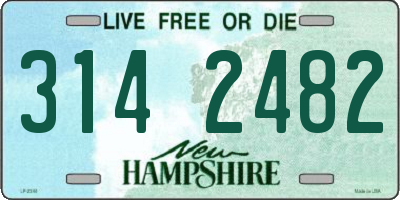 NH license plate 3142482