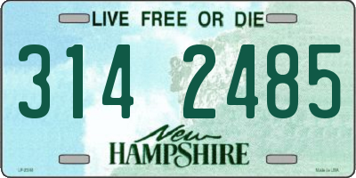 NH license plate 3142485