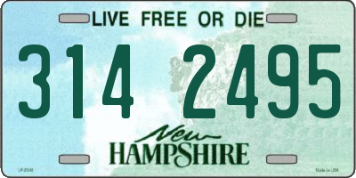 NH license plate 3142495