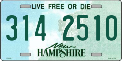 NH license plate 3142510