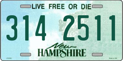 NH license plate 3142511