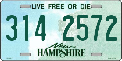 NH license plate 3142572