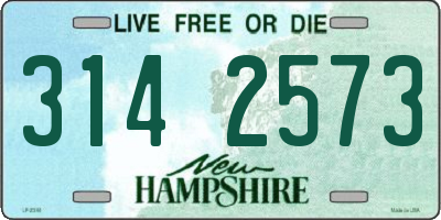NH license plate 3142573
