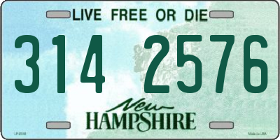 NH license plate 3142576