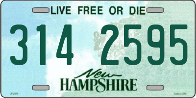 NH license plate 3142595