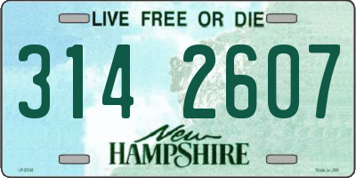 NH license plate 3142607