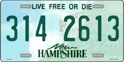 NH license plate 3142613