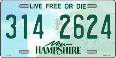 NH license plate 3142624