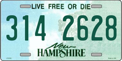 NH license plate 3142628