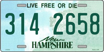 NH license plate 3142658