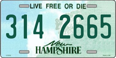NH license plate 3142665
