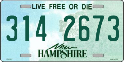 NH license plate 3142673