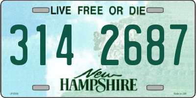 NH license plate 3142687