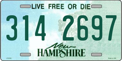 NH license plate 3142697